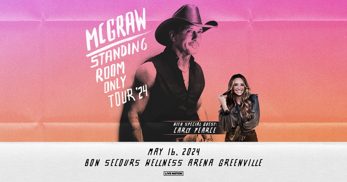 Tim McGraw Standing Room Only Tour 2024 Bon Secours Wellness Arena