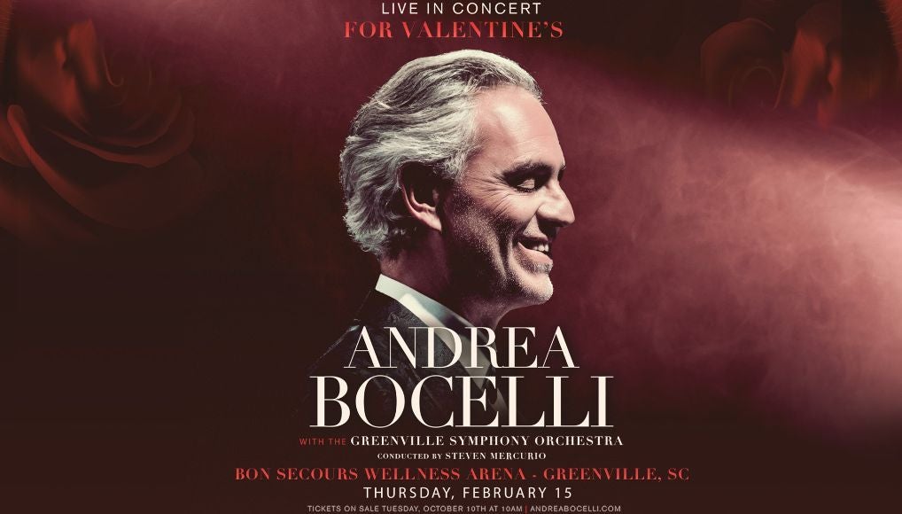 Andrea Bocelli 2024 Valentine's Tour Bon Secours Wellness Arena